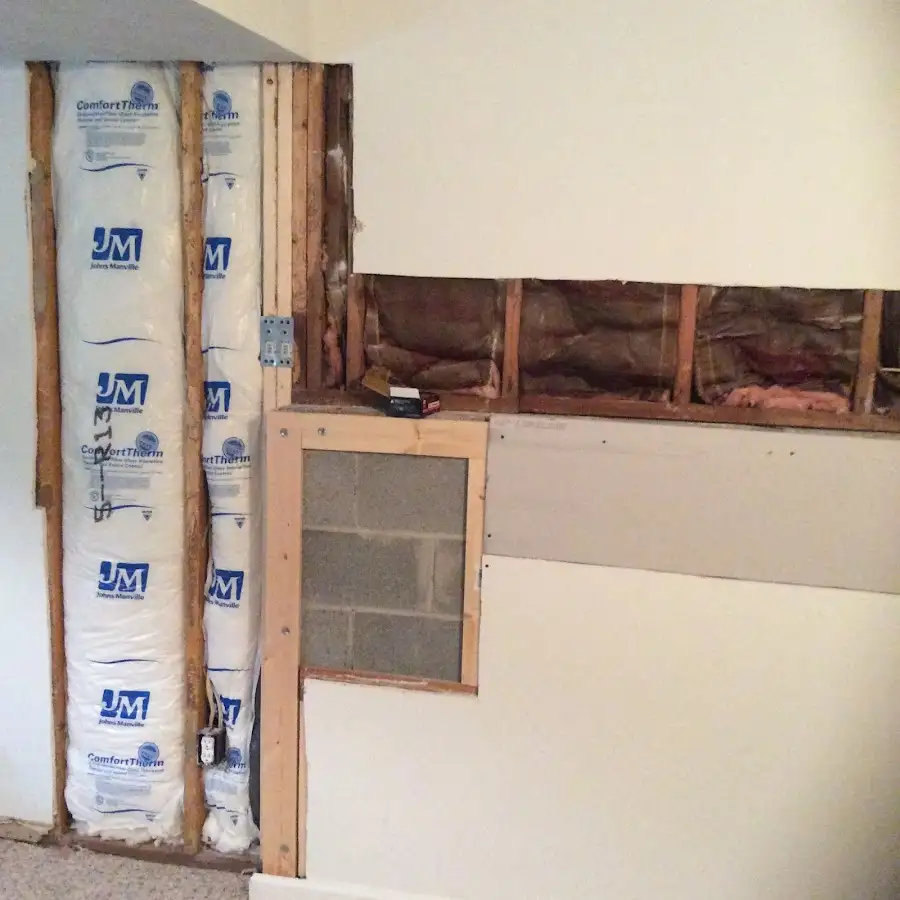 Wall insulation replacement during Contents Cleaning & Restoration in Bear Creek